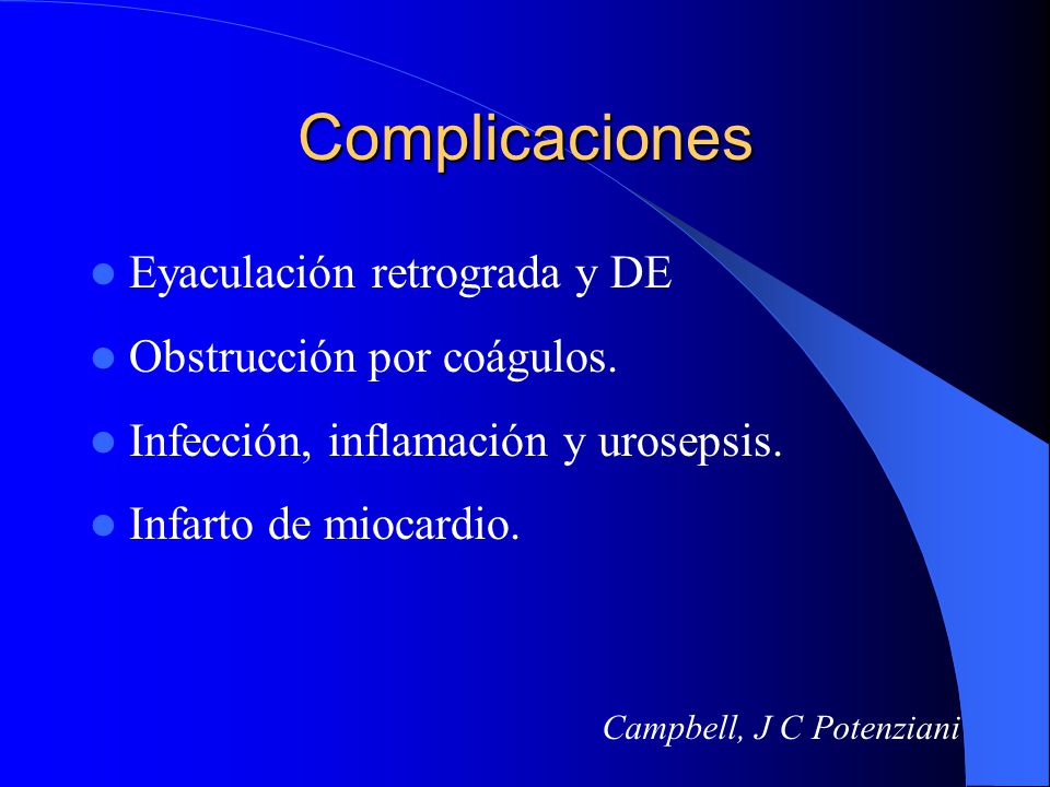 resección transuretral de próstata complicaciones resección transuretral de próstata complicaciones